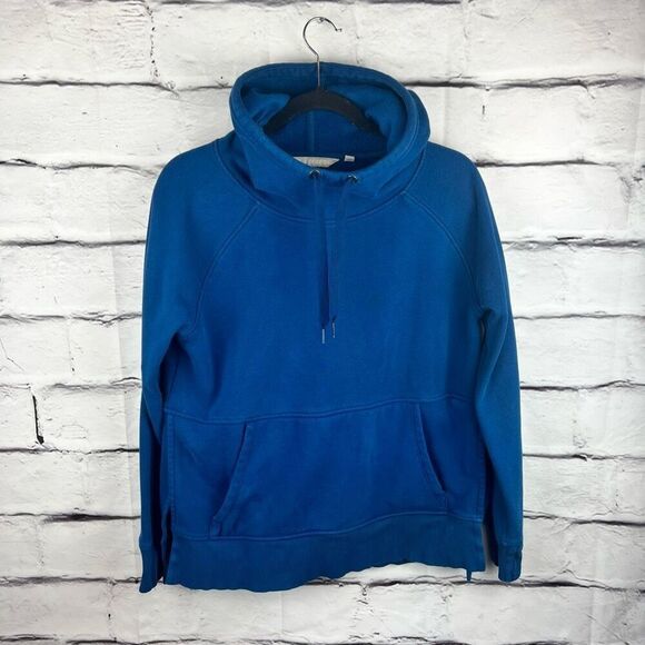 Athleta Women's Blue Fleece Lined Hoodie Sweatshirt Size S - Picture 3 of 10
